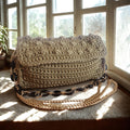 Bolso crochet beig