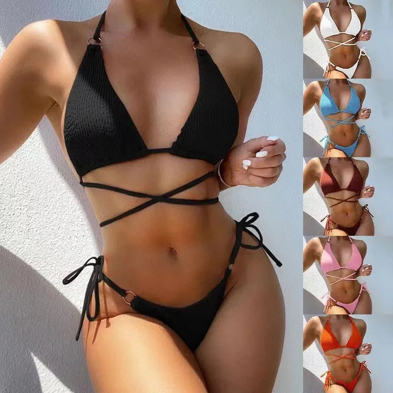 Bikini tiras cruzadas