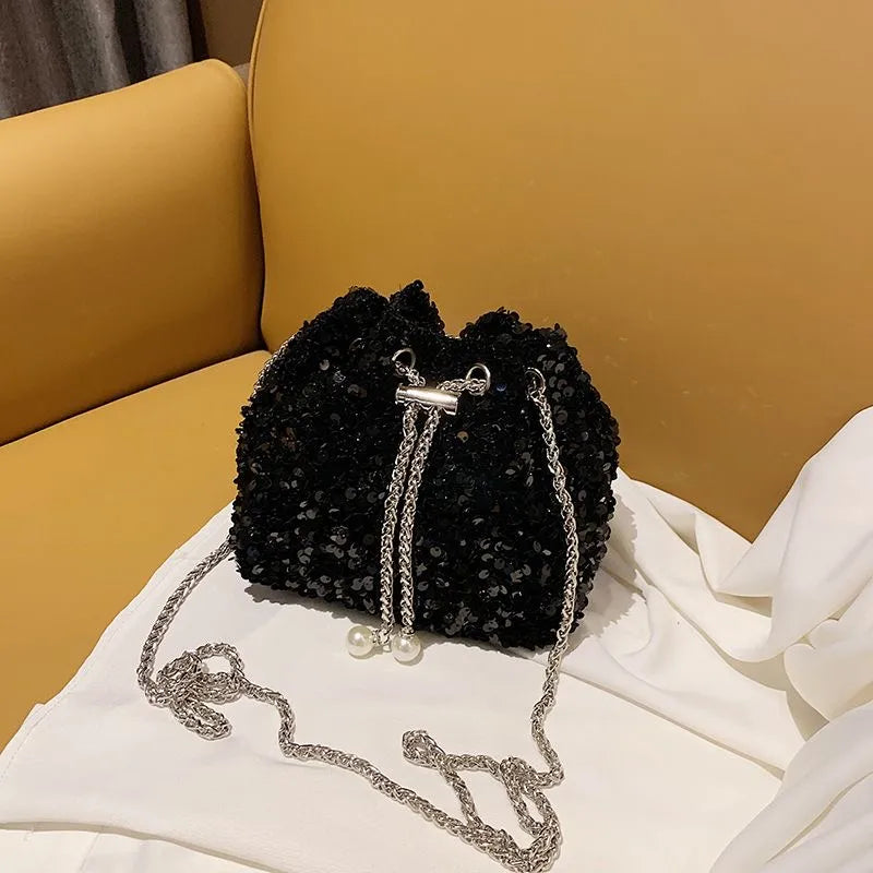 Pailletten-Handtasche