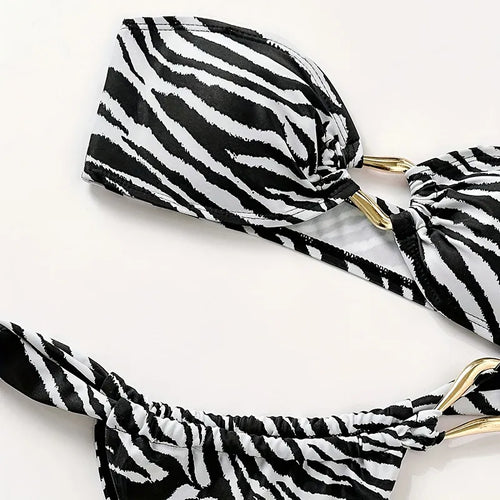 Bikini estampado cebra