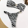 Bikini mit Zebramuster