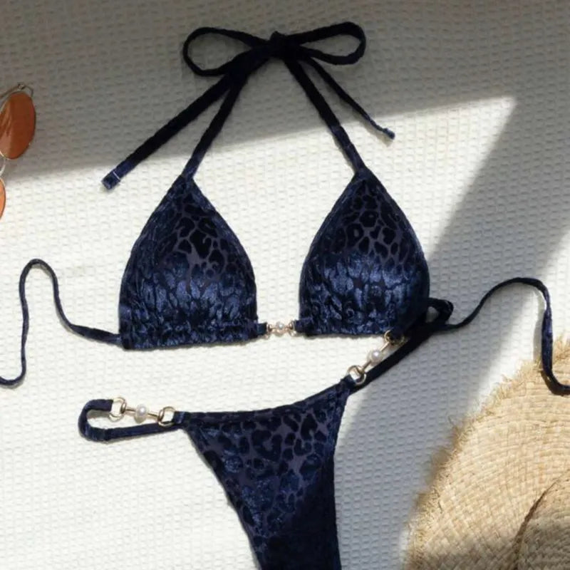 Bikini patron leopardo