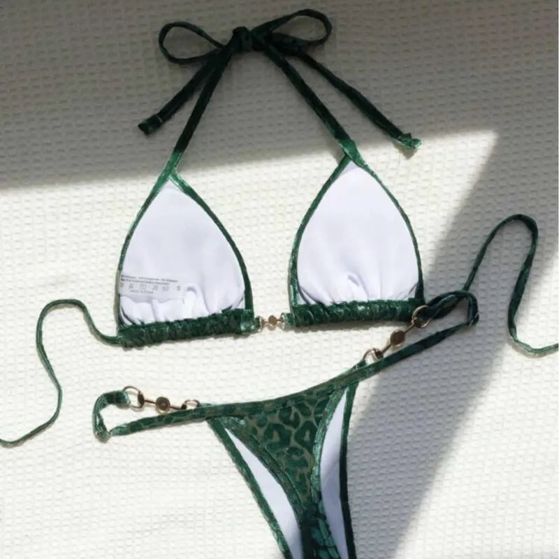 Bikini patron leopardo