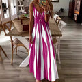 vestido maxi rayas