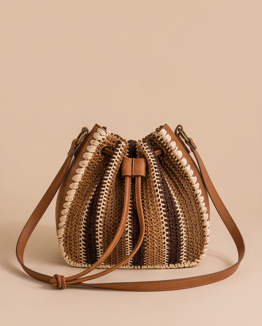 Bolso rafia diseño artesanal